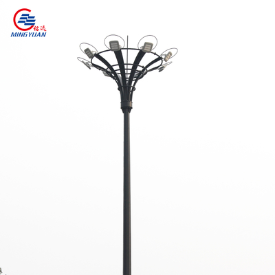 15-55m hoher Mast-Solarstraßenlaternegalvanisierte Q235b Polen mit automatischem anhebendem System