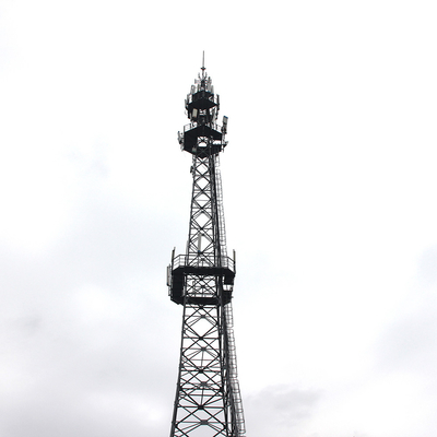 4 heiße eingetauchte Q355b Kommunikations-Antenne des mit Beinen versehenen Gitter-Stahlturm-