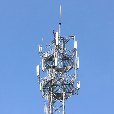 15m G/M vergittern Stahlgalvanisierte Antennen-heiße das Bad des turm-Q355b