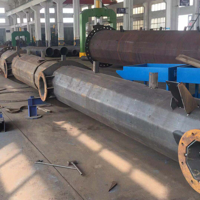 110kv galvanisierte elektrischen Hochspannungspolen Hexadecagon Gebrauchs 9m