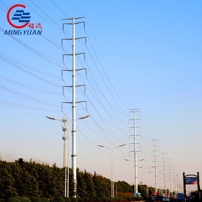 40ft konische elektrische Leistung Pole galvanisierte Hochspannungs-Stromleitungen