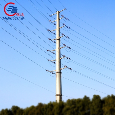 40ft konische elektrische Leistung Pole galvanisierte Hochspannungs-Stromleitungen