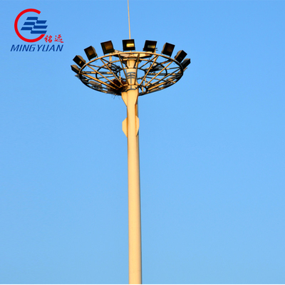 Hohe Mast-Straßenlaterne des Stadions-15m 25m galvanisierten Röhren Polen