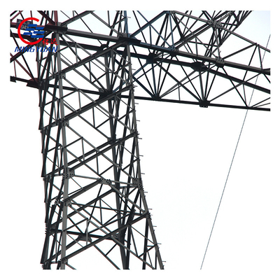 Heißes Bad galvanisierte Mittelspannungsstahlturm für elektrische Linie
