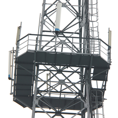 4 heiße eingetauchte Q355b Kommunikations-Antenne des mit Beinen versehenen Gitter-Stahlturm-