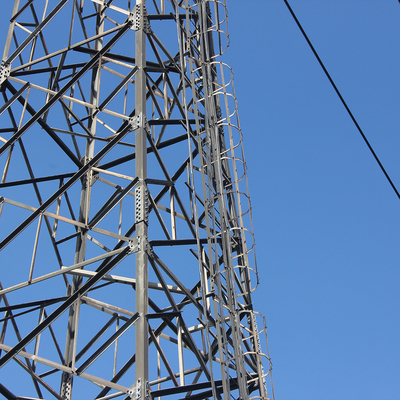 20m 30m vergittern Stahlturm 40m 50m das 4 galvanisierte Bein-heiße Bad