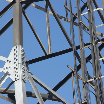 20m 30m vergittern Stahlturm 40m 50m das 4 galvanisierte Bein-heiße Bad