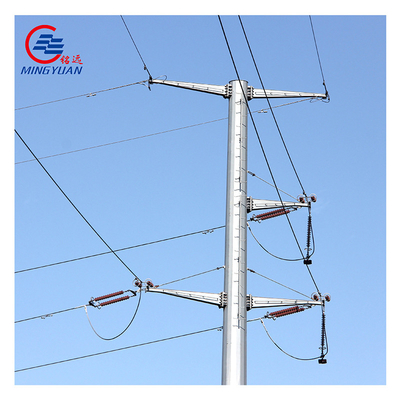 Feuerverzinkter Strommast Verzinkter achteckiger Strommast