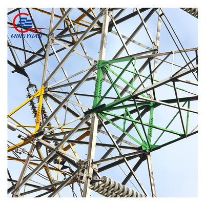 Elektrischer Hochspannungs-Sendemast Galvanisierter Q345 ASTM A123