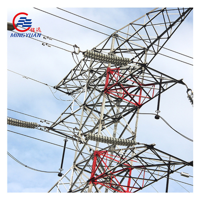 Elektrischer Hochspannungs-Sendemast Galvanisierter Q345 ASTM A123