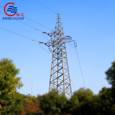 Hochspannung galvanisierte elektrische gitter-Verteilungs-Linie des Freileitungsmast-A572 Stahl
