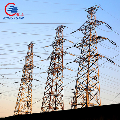 Obenliegender elektrischer Gitter-Hochspannungswinkel-Hochspannung Q460 der Sendeleistungs-550kV