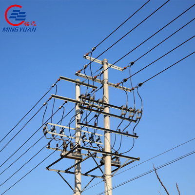 Obenliegender elektrischer Gitter-Hochspannungswinkel-Hochspannung Q460 der Sendeleistungs-550kV