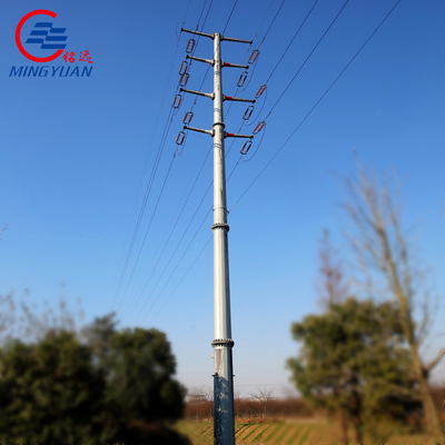 galvanisierte Stahl- für den praktischen Gebrauch elektrischer Gittermast des Getriebe-132kV Röhren-Monopoles