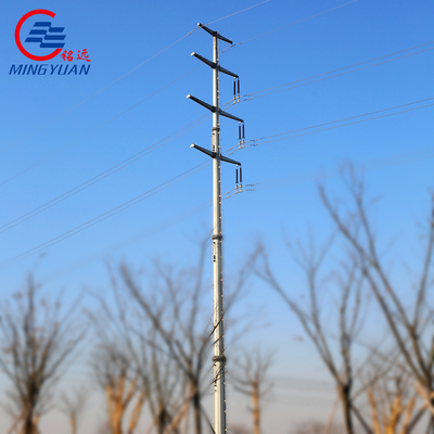 galvanisierte Stahl- für den praktischen Gebrauch elektrischer Gittermast des Getriebe-132kV Röhren-Monopoles