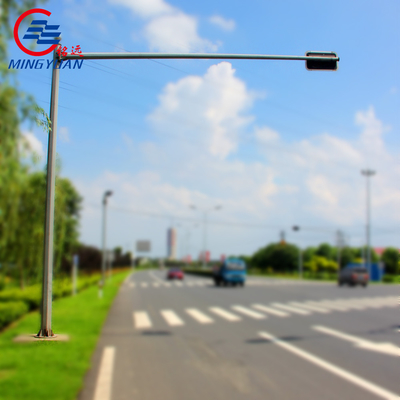 Kamera angebrachter CCTV-Stahl Pole galvanisierte Sicherheits-Überwachungs-Metallachteckiges Gebrauchs